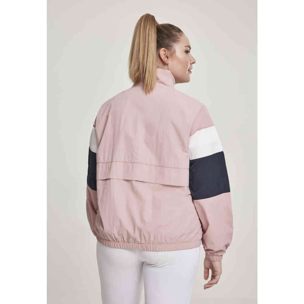 Urban Classics - 3Tone Crinkle Track jacket - Pink